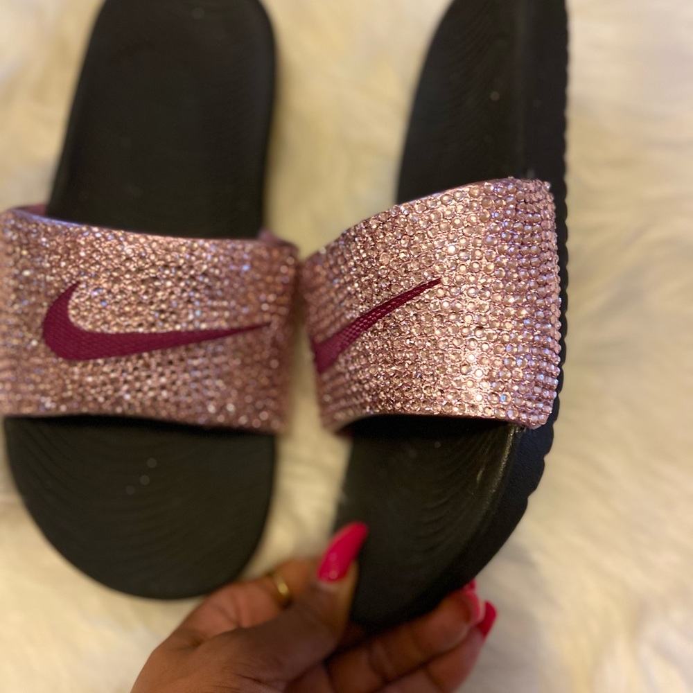 Bling Nike Slides - Picture 3 of 3
